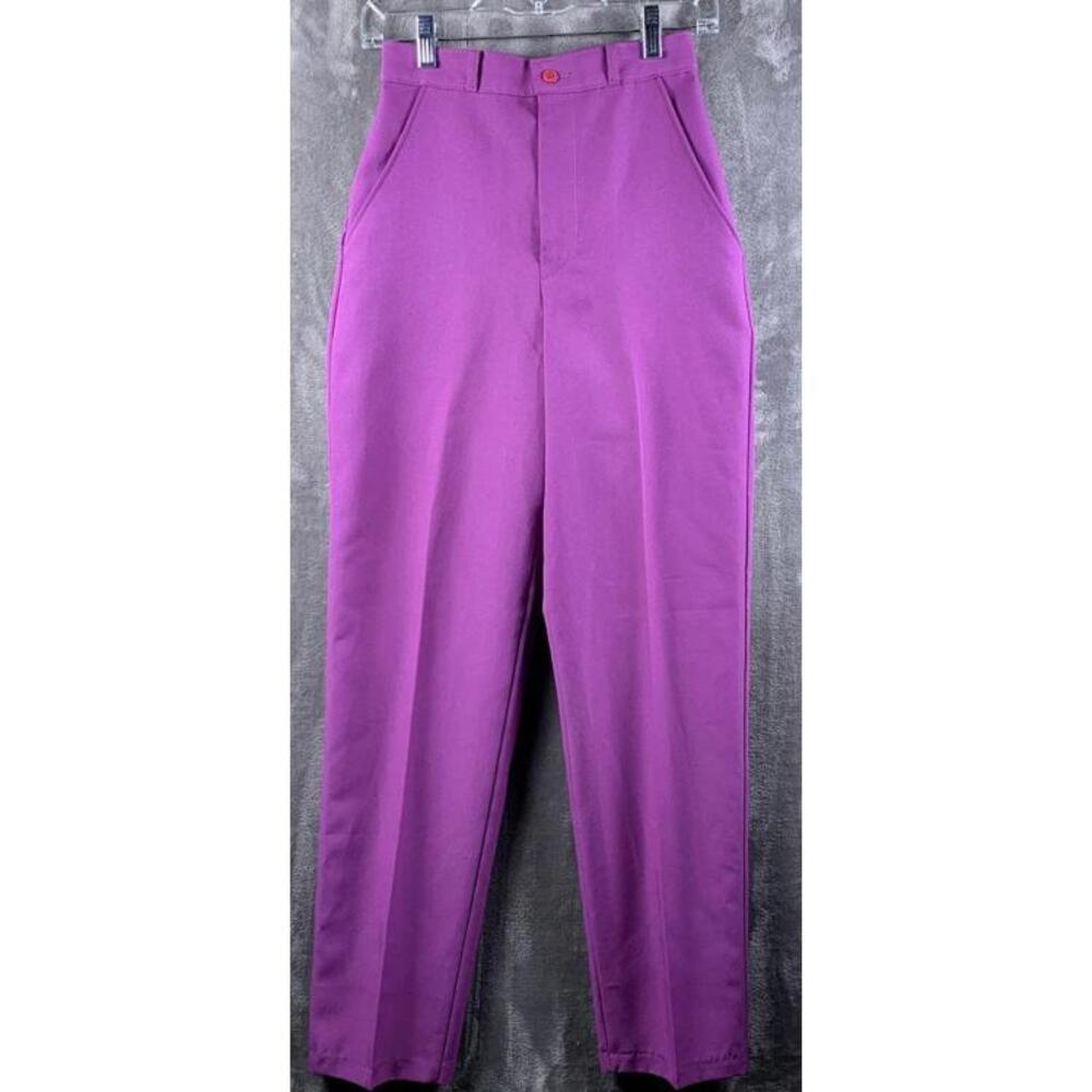Vintage Women's Purple High-Waisted Trousers